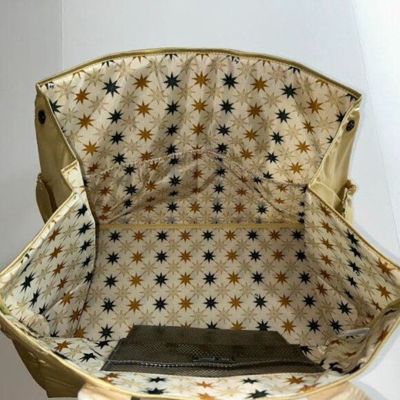 Lug Rover X-Large Carry-All Tote Metallic Gold with North Star Cream Interior - Picture 12 of 15